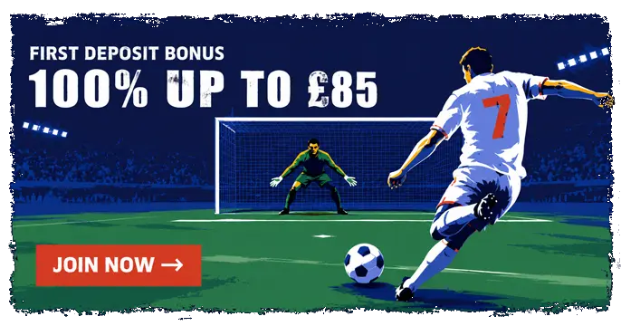 TikiTaka Casino bonus 100% up to £85